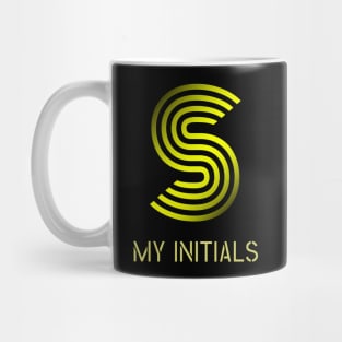 Letter S Initials Unique Name T-Shirt Mug